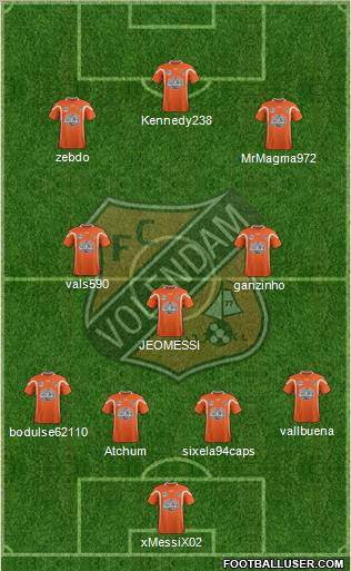 FC Volendam Formation 2012