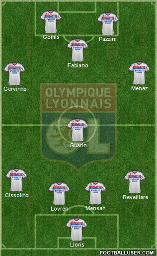 Olympique Lyonnais Formation 2012