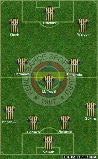 Fenerbahçe SK Formation 2012