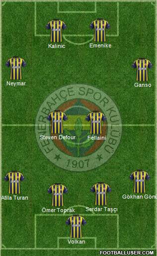 Fenerbahçe SK Formation 2012