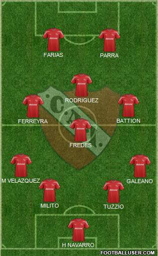 Independiente Formation 2012