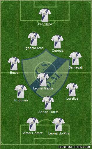 Deportivo Merlo Formation 2012
