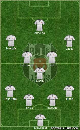 Besiktas JK Formation 2012