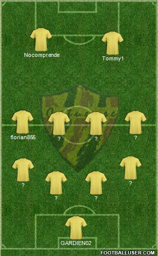 Catuense FC Formation 2012