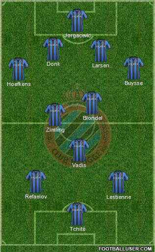 Club Brugge KV Formation 2012