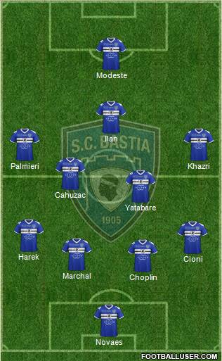 Sporting Club Bastia Formation 2012