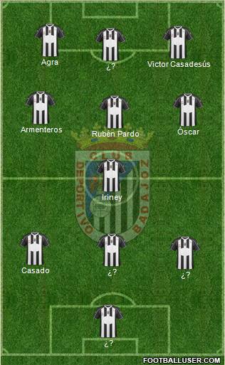 C.D. Badajoz S.A.D. Formation 2012