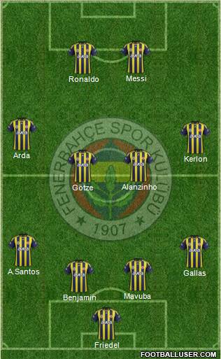 Fenerbahçe SK Formation 2012