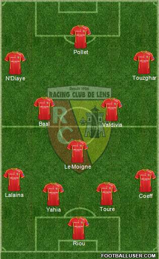 Racing Club de Lens Formation 2012