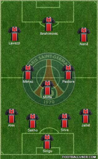 Paris Saint-Germain Formation 2012