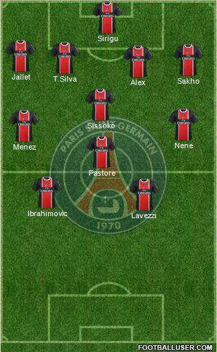 Paris Saint-Germain Formation 2012