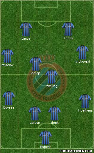 Club Brugge KV Formation 2012