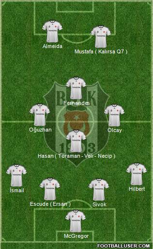 Besiktas JK Formation 2012