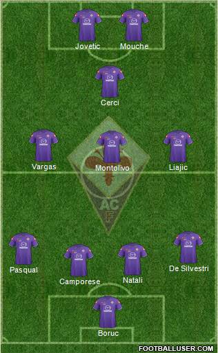 Fiorentina Formation 2012