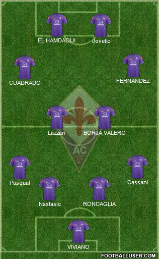 Fiorentina Formation 2012
