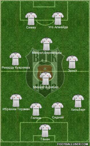 Besiktas JK Formation 2012