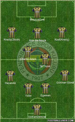 Fenerbahçe SK Formation 2012