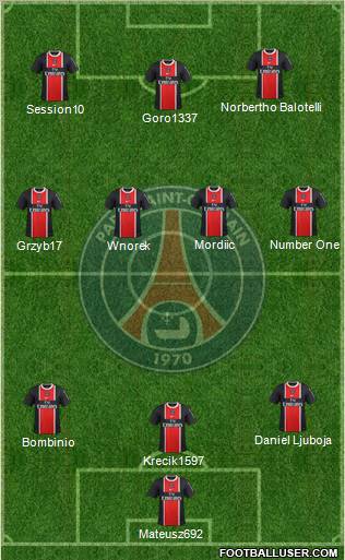 Paris Saint-Germain Formation 2012