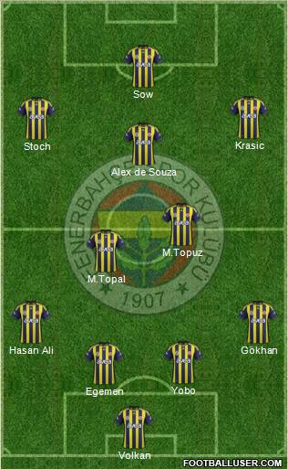 Fenerbahçe SK Formation 2012