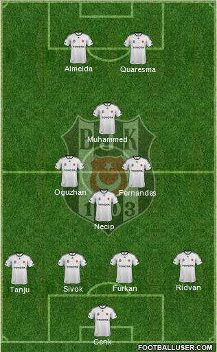 Besiktas JK Formation 2012