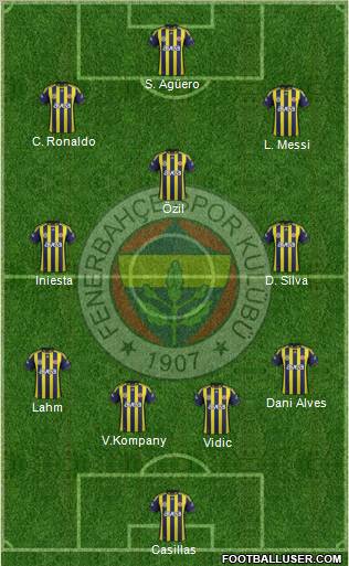 Fenerbahçe SK Formation 2012