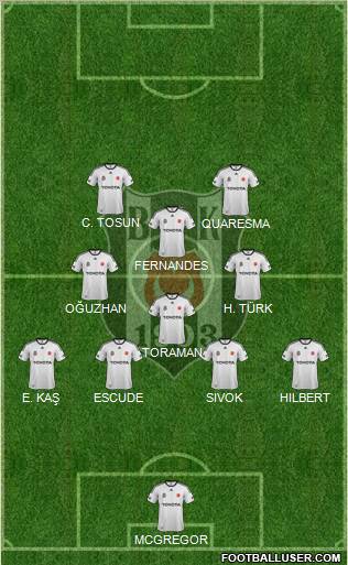 Besiktas JK Formation 2012