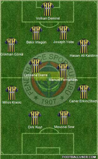 Fenerbahçe SK Formation 2012