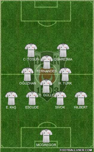 Besiktas JK Formation 2012
