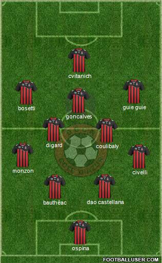 OGC Nice Côte d'Azur Formation 2012