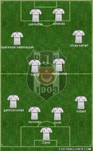 Besiktas JK Formation 2012