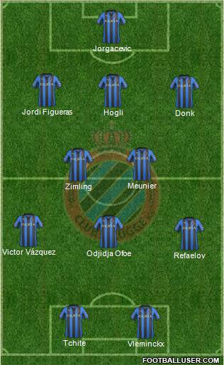 Club Brugge KV Formation 2012