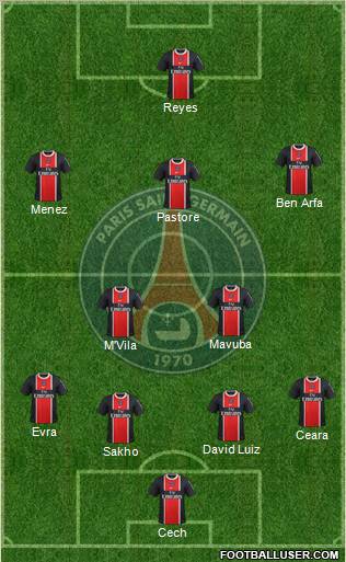 Paris Saint-Germain Formation 2012