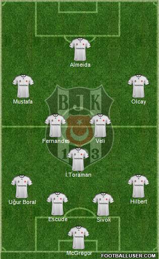 Besiktas JK Formation 2012