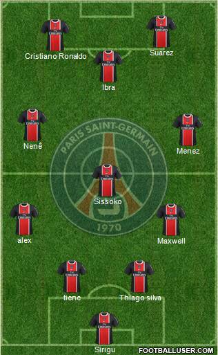 Paris Saint-Germain Formation 2012