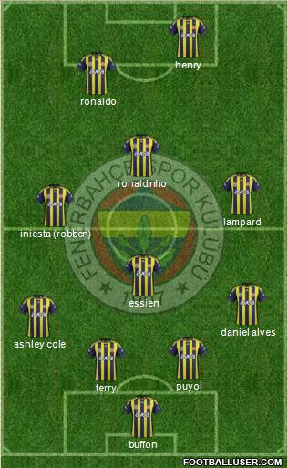 Fenerbahçe SK Formation 2012