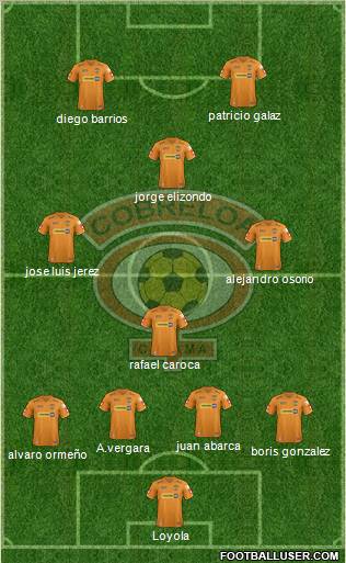CD Cobreloa S.A.D.P. Formation 2012