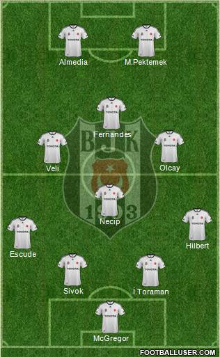 Besiktas JK Formation 2012
