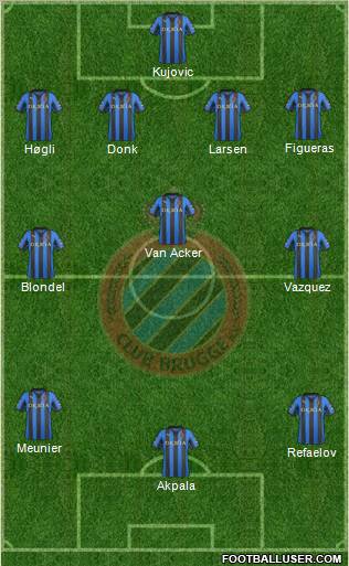 Club Brugge KV Formation 2012
