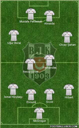 Besiktas JK Formation 2012