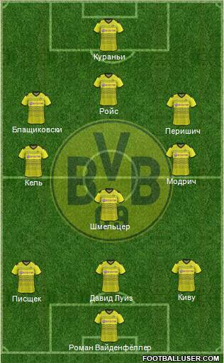 Borussia Dortmund Formation 2012