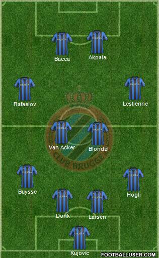 Club Brugge KV Formation 2012