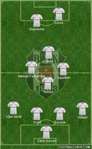 Besiktas JK Formation 2012