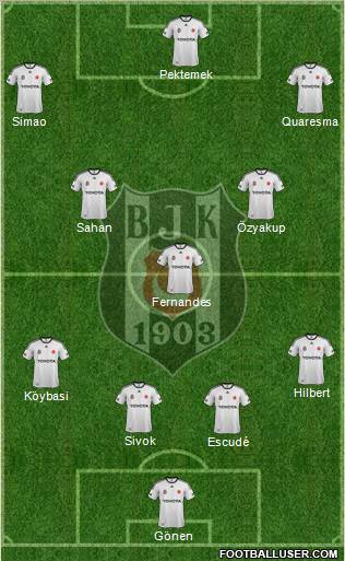 Besiktas JK Formation 2012