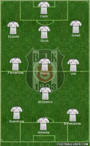 Besiktas JK Formation 2012
