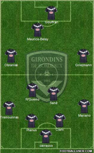 FC Girondins de Bordeaux Formation 2012