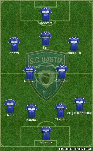 Sporting Club Bastia Formation 2012