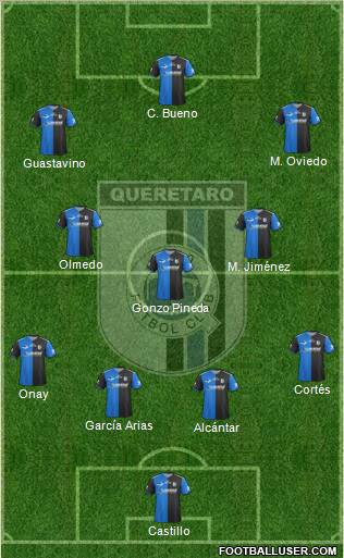 Club de Fútbol Gallos Blancos Formation 2012