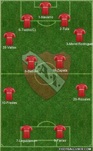 Independiente Formation 2012