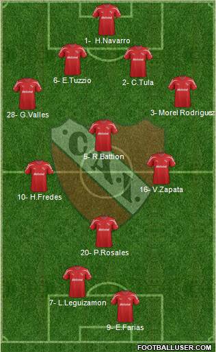 Independiente Formation 2012