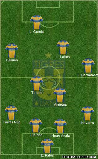 Club Universitario de Nuevo León Formation 2012